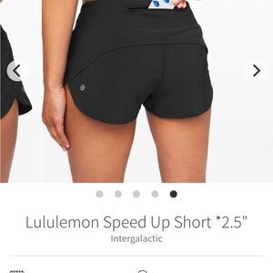 lululemon athletica Women's Black Athletic Shorts